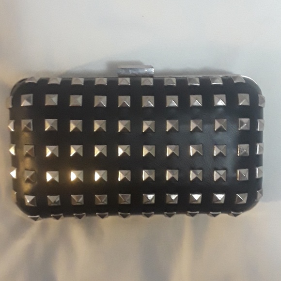 Forever 21 studded clutch - black - Picture 2 of 6